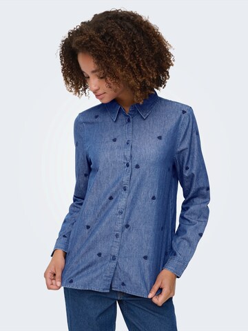 JDY Blouse 'JDYLOVE' in Blauw