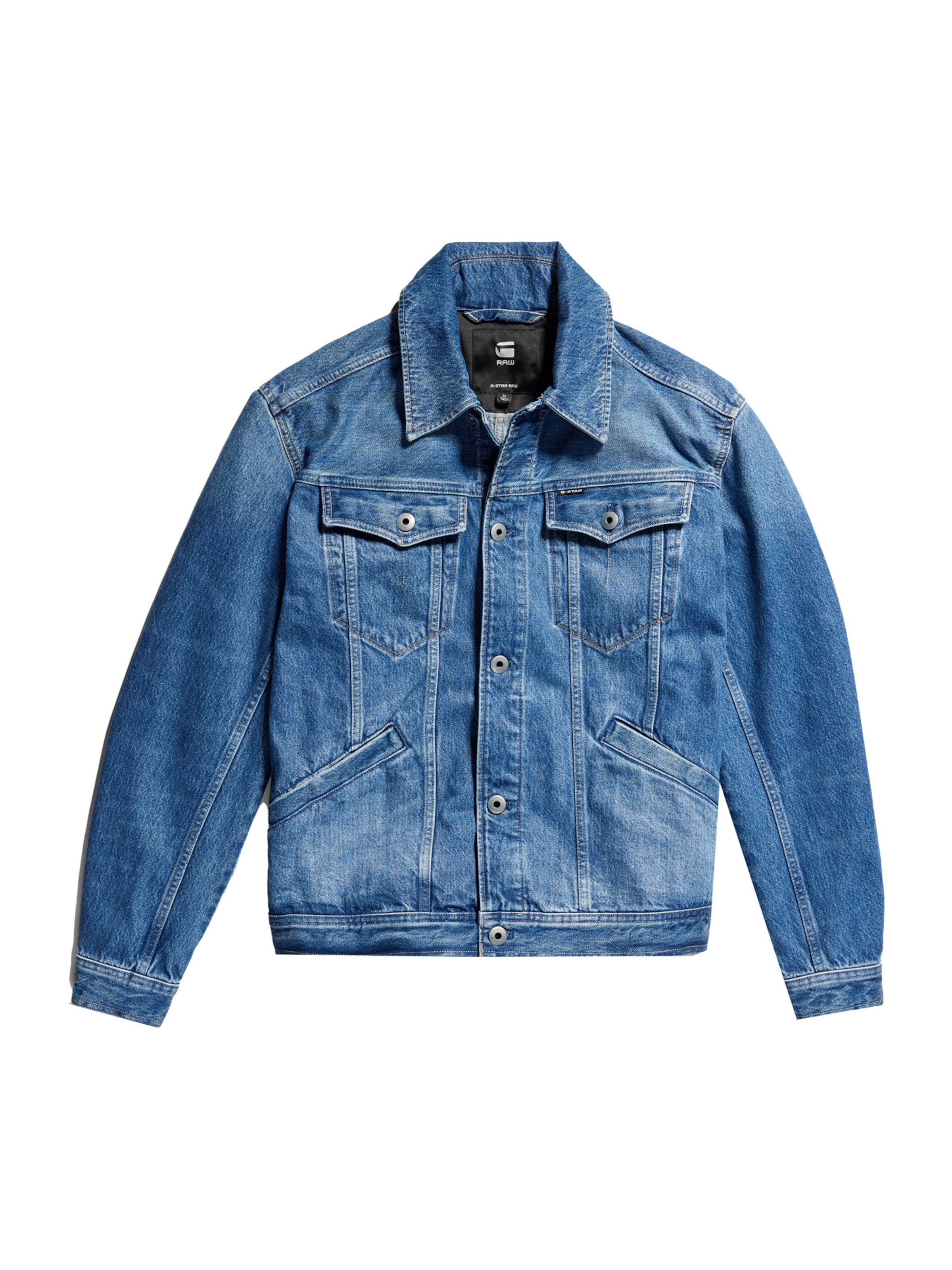 Mens long shop denim coat
