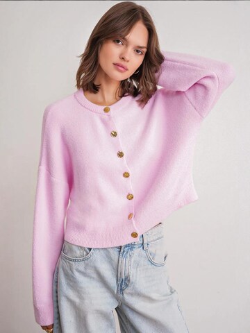 MixRay Knit cardigan in Pink