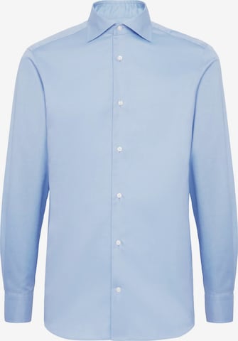 Boggi Milano Regular fit Zakelijk overhemd in Blauw: voorkant