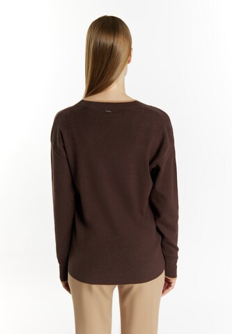 DreiMaster Klassik Knit cardigan 'Acalmar' in Brown