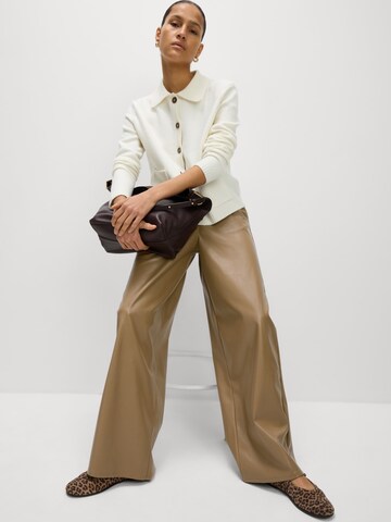 Marks & Spencer Loosefit Harembroek in Beige: voorkant