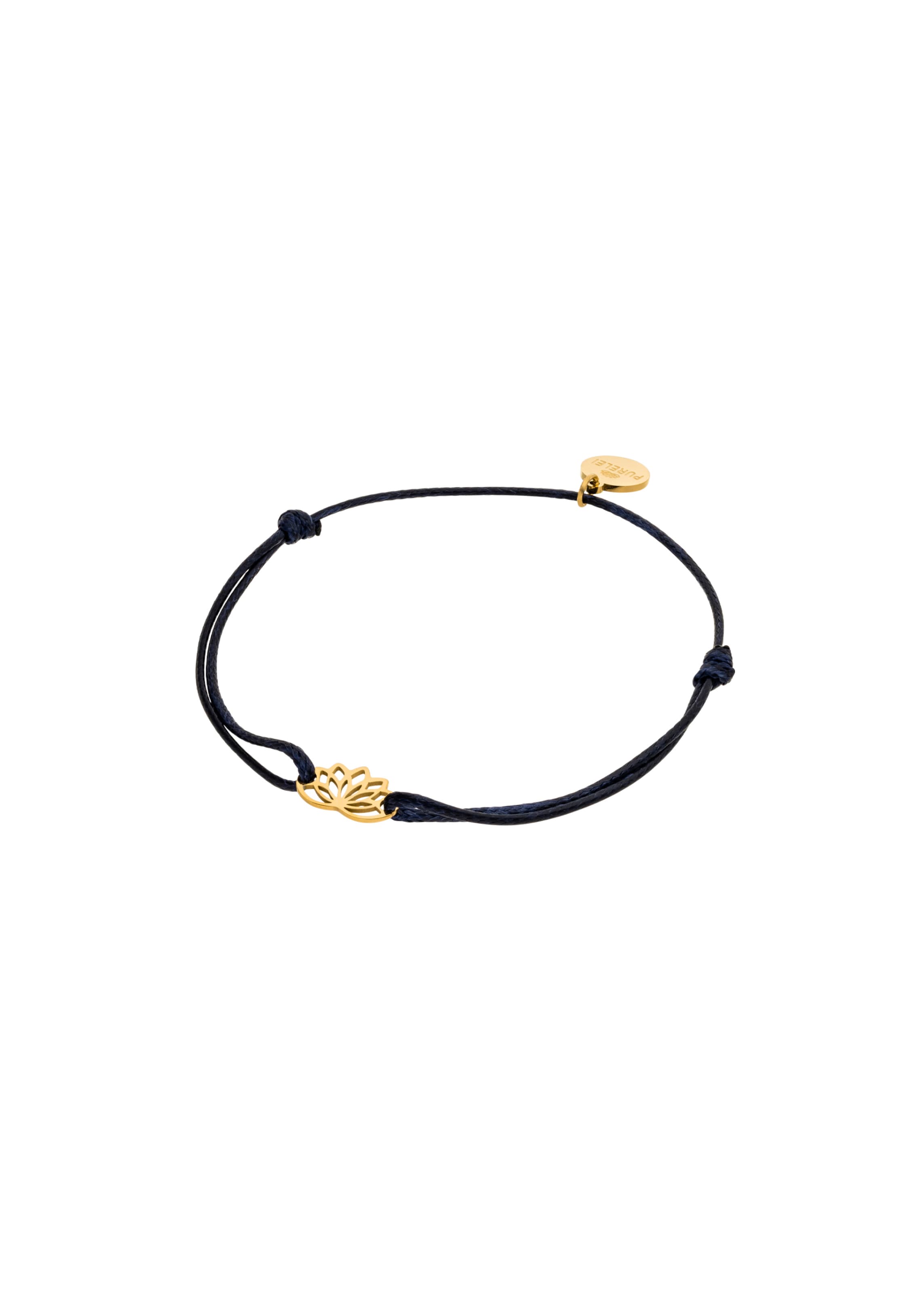 PURELEI Bracelet 'Awesome' en 16 - 19 cm en or / noir, Vue avec produit