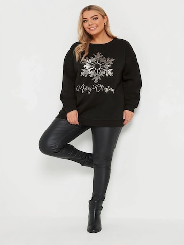 Shape Of You Sweatshirt in Zwart: voorkant