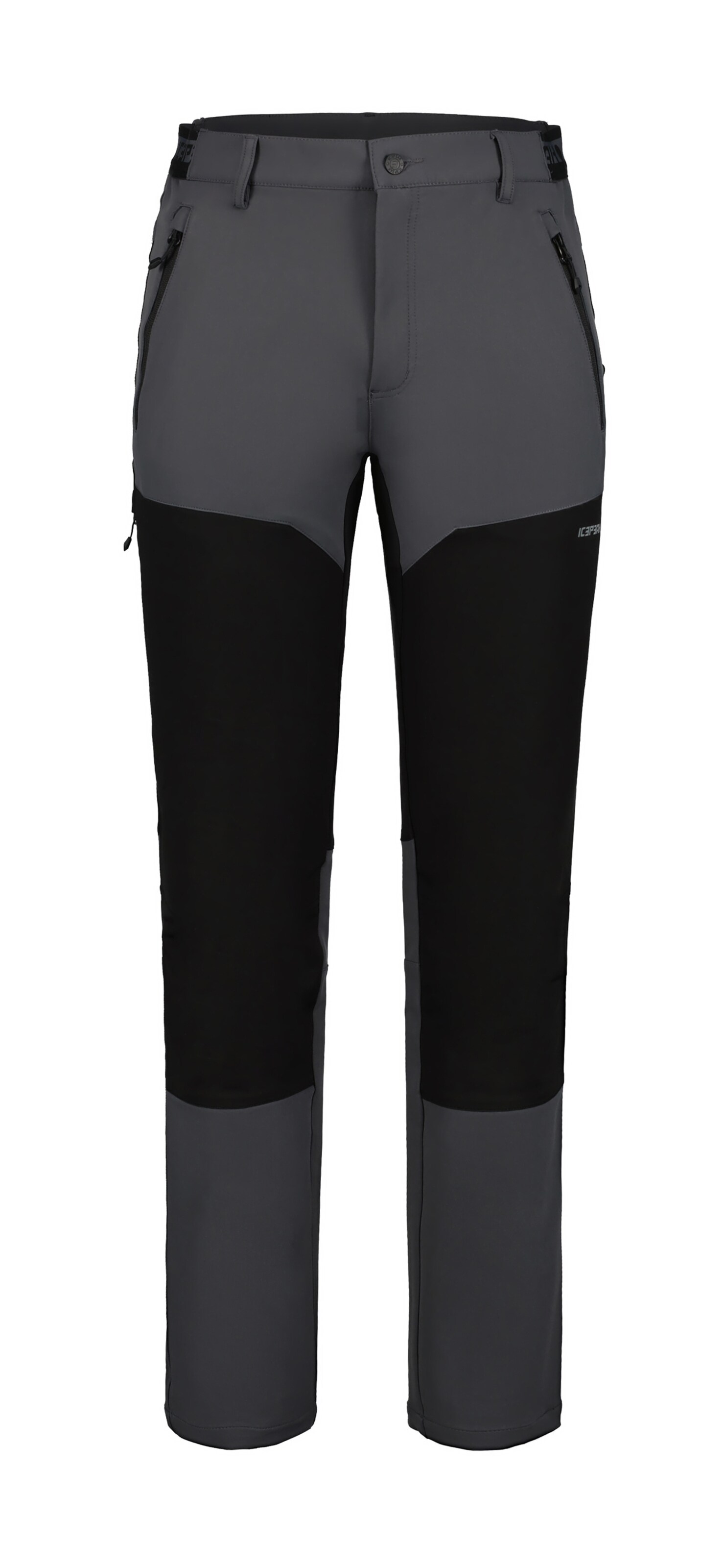 ICEPEAK Slimfit Outdoorhose in Grau: Vorderseite