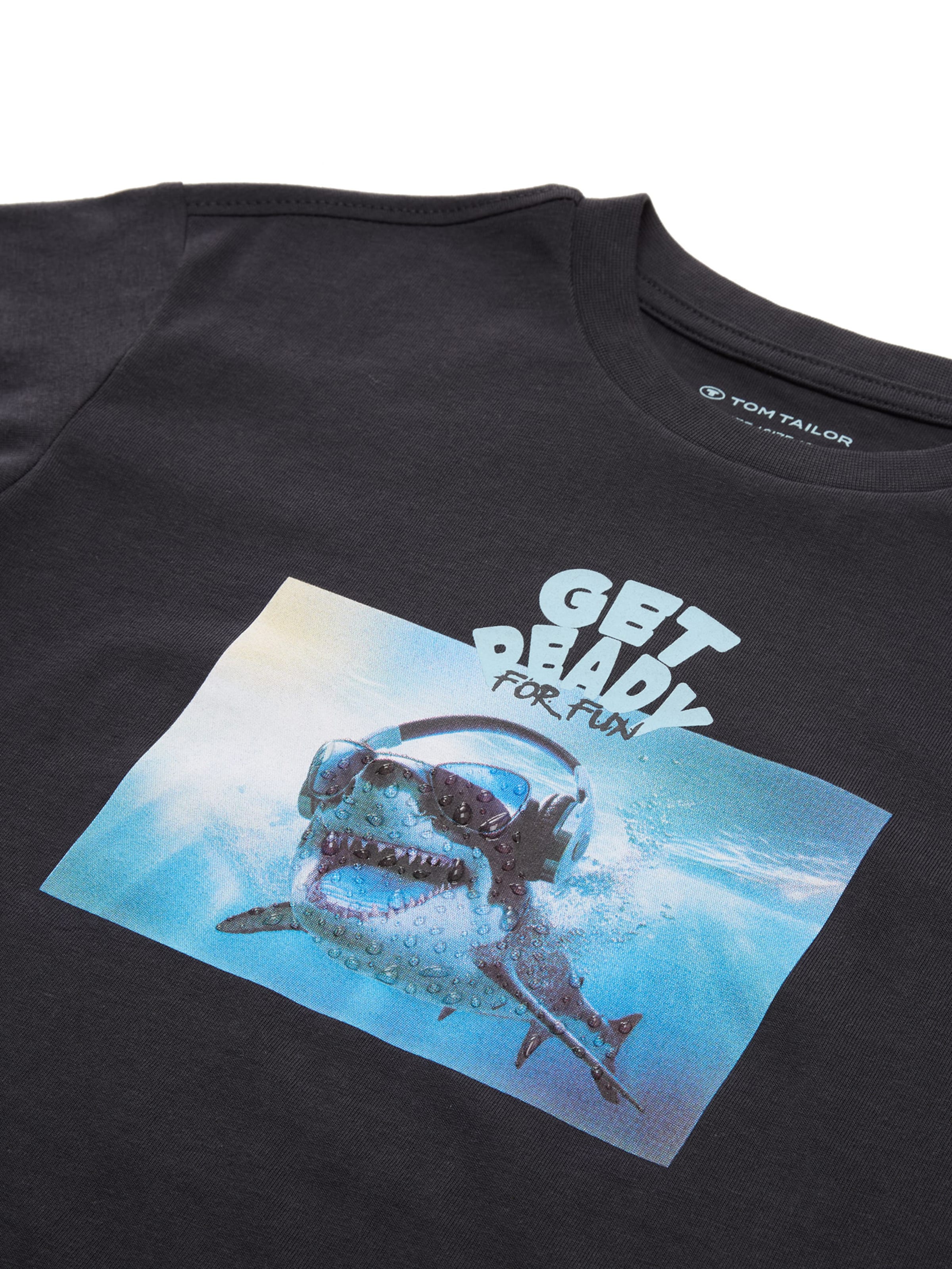 TOM TAILOR Tričko - Čierna