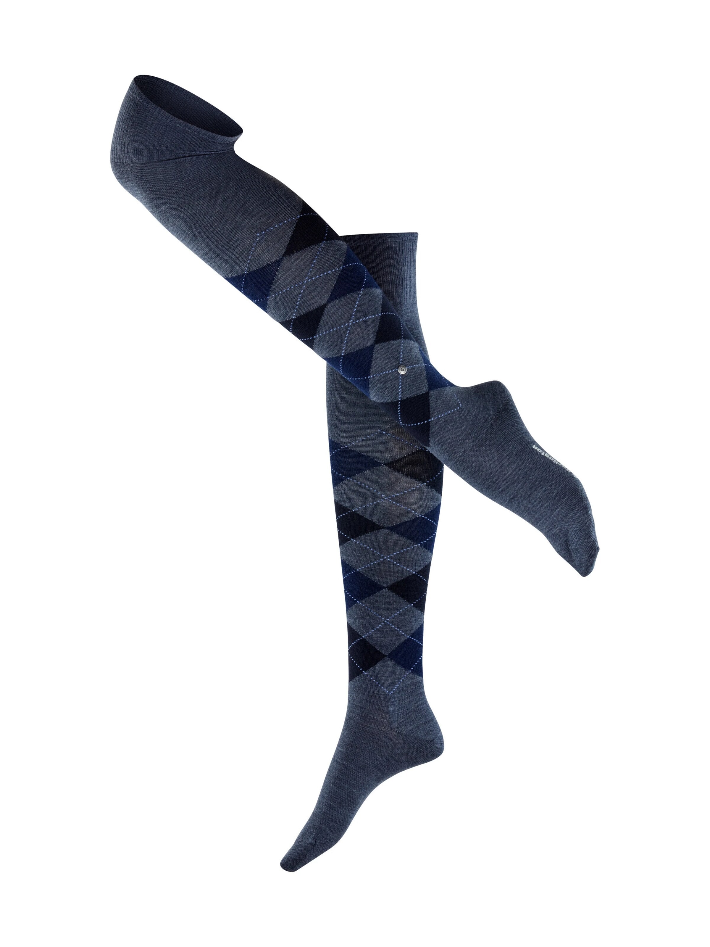 BURLINGTON Overknee Strümpfe 'Marylebone'‌‌‌‌‌‌‌‌ in Blau: Vorderseite