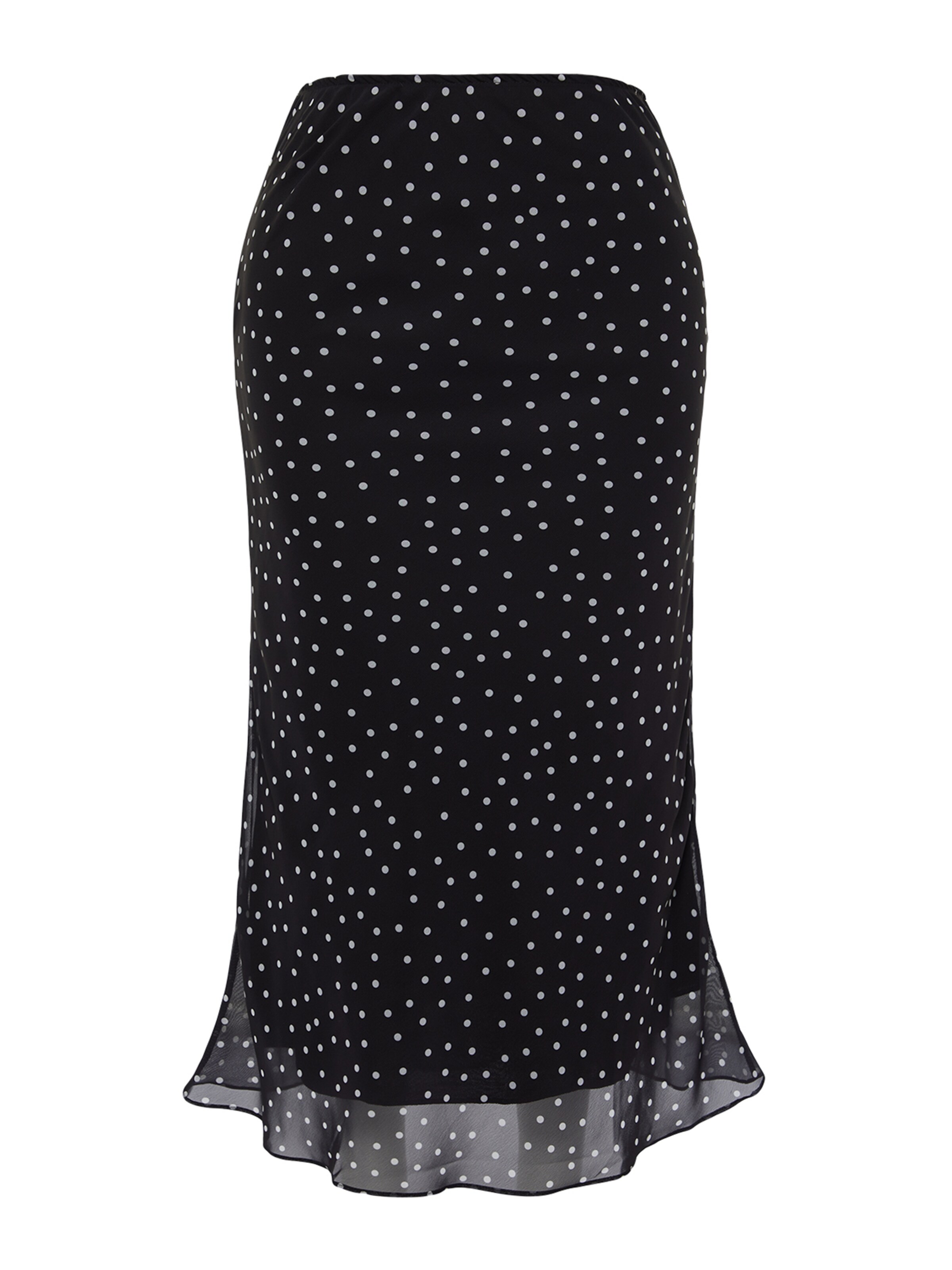 Gonna di Trendyol Curve in nero: frontale