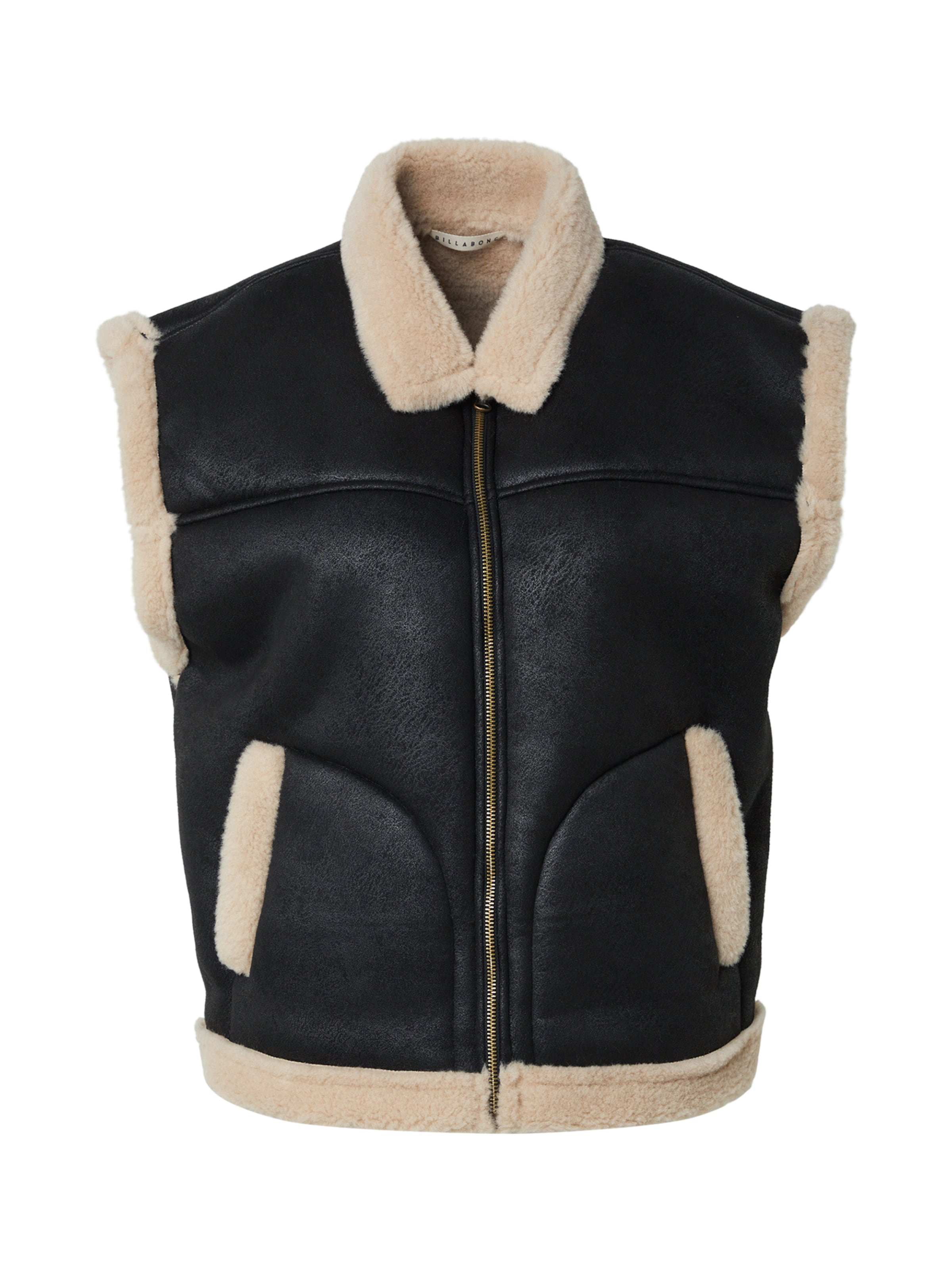 BILLABONG Sportovní vesta 'NIGHT LIGHT' – černá: přední strana