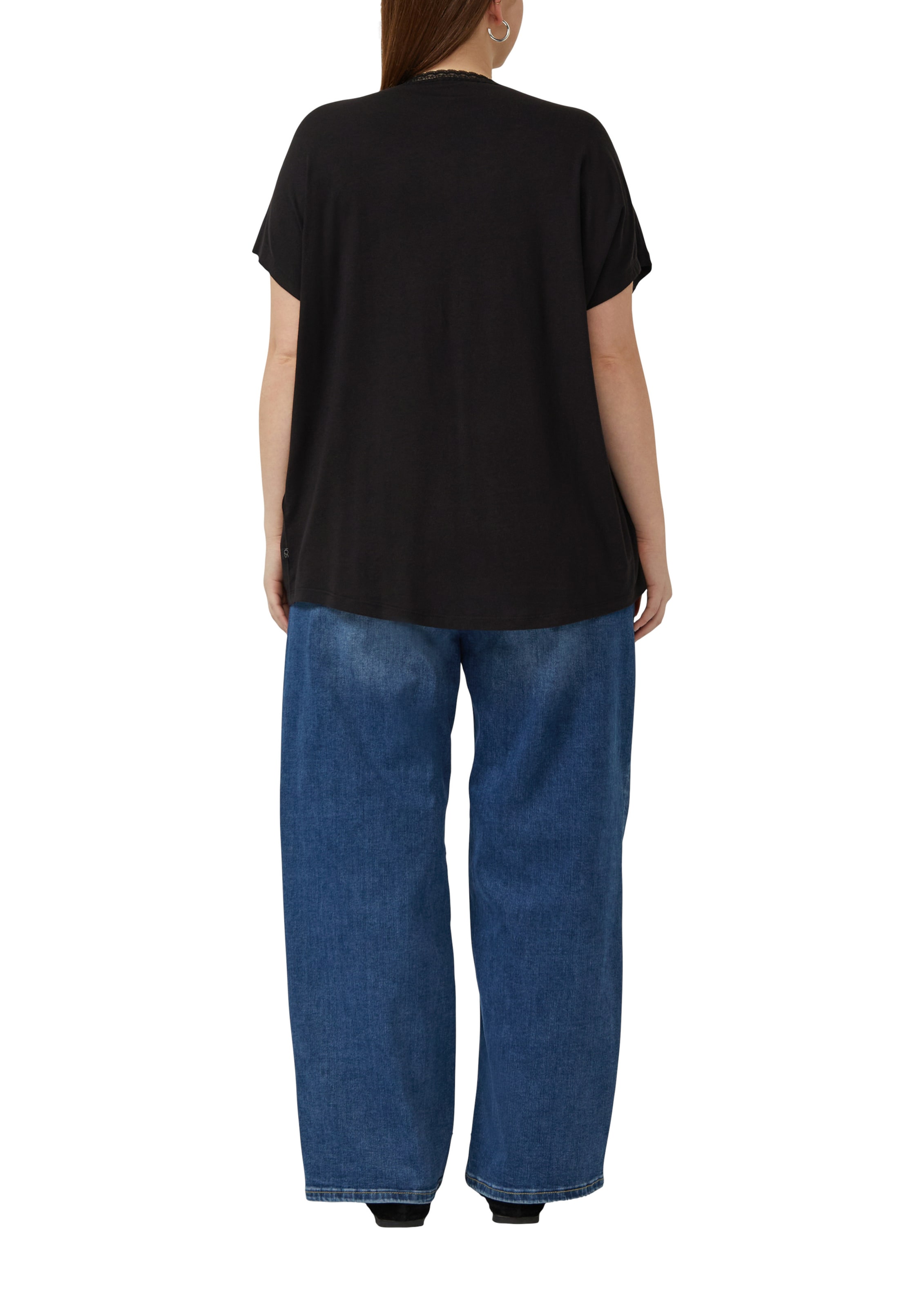 Sweat-shirt QS en noir