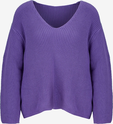 Young Poets Society Sweater 'Bente' in Purple: front