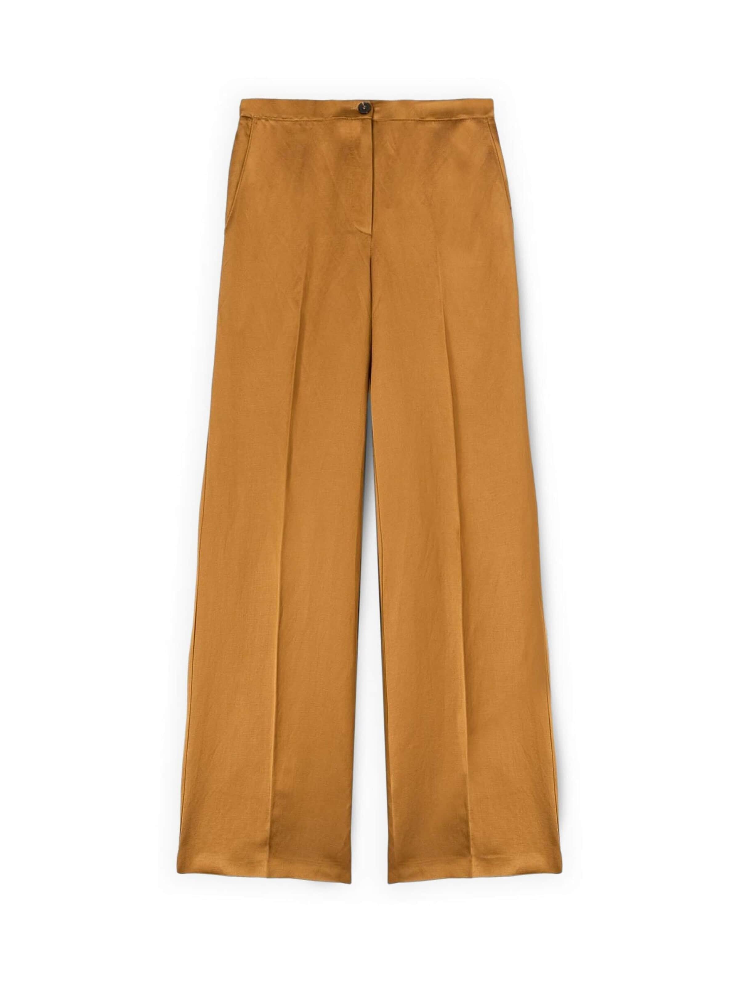 Wide leg Pantaloni di MOTIVI in giallo: frontale
