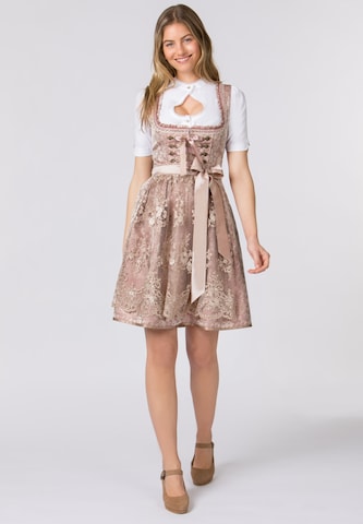 STOCKERPOINT Dirndl 'Noelia' in Roze: voorkant