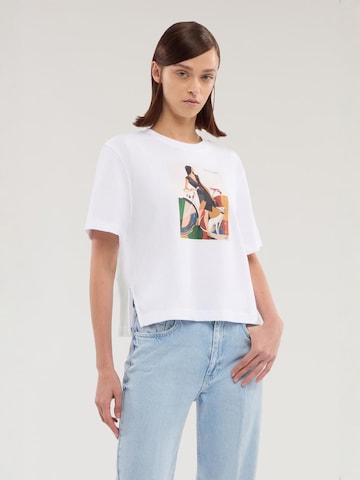 T-shirt Trussardi en blanc : devant