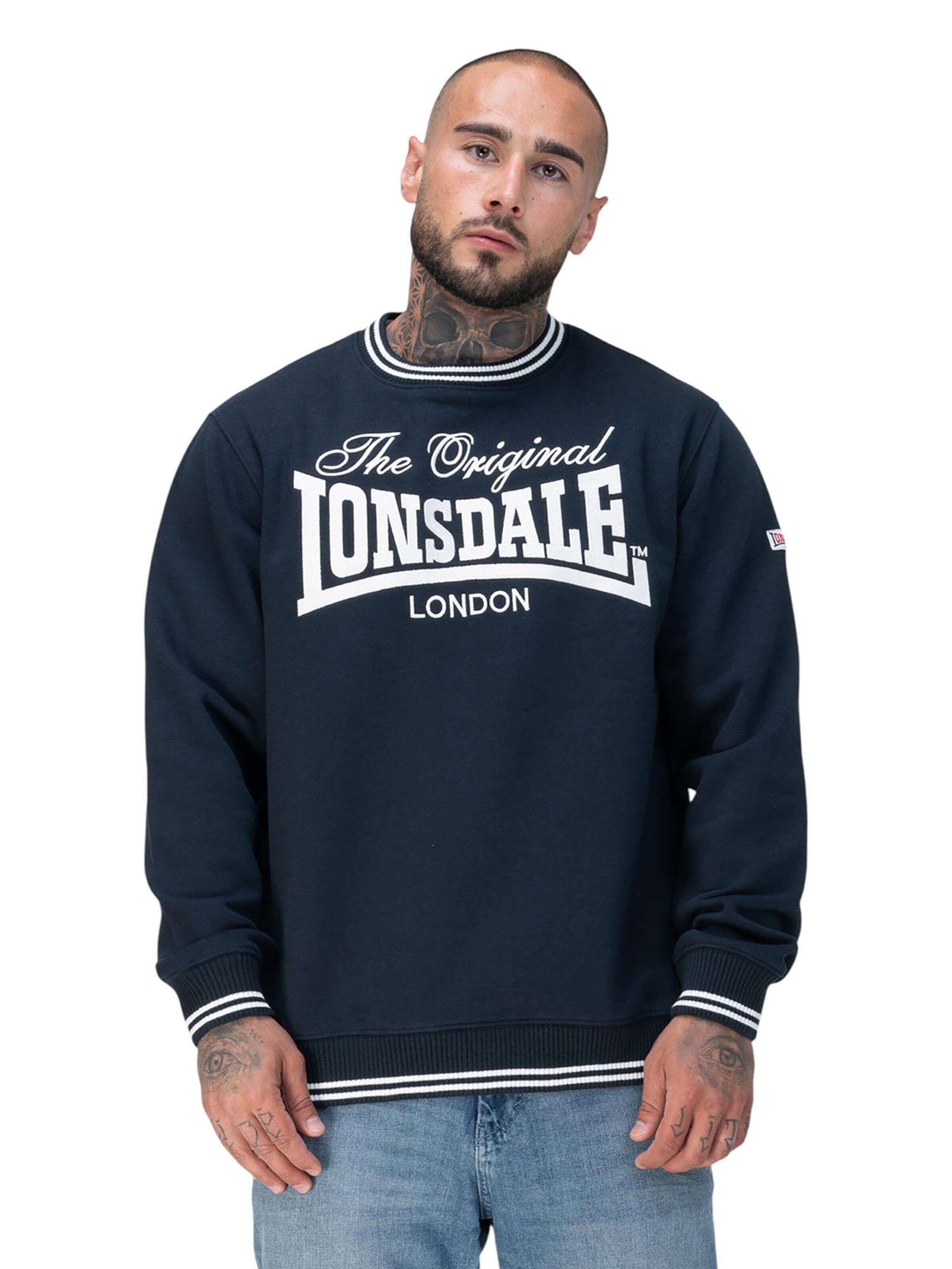 LONSDALE Sweatshirt 'Clifton' in Blue