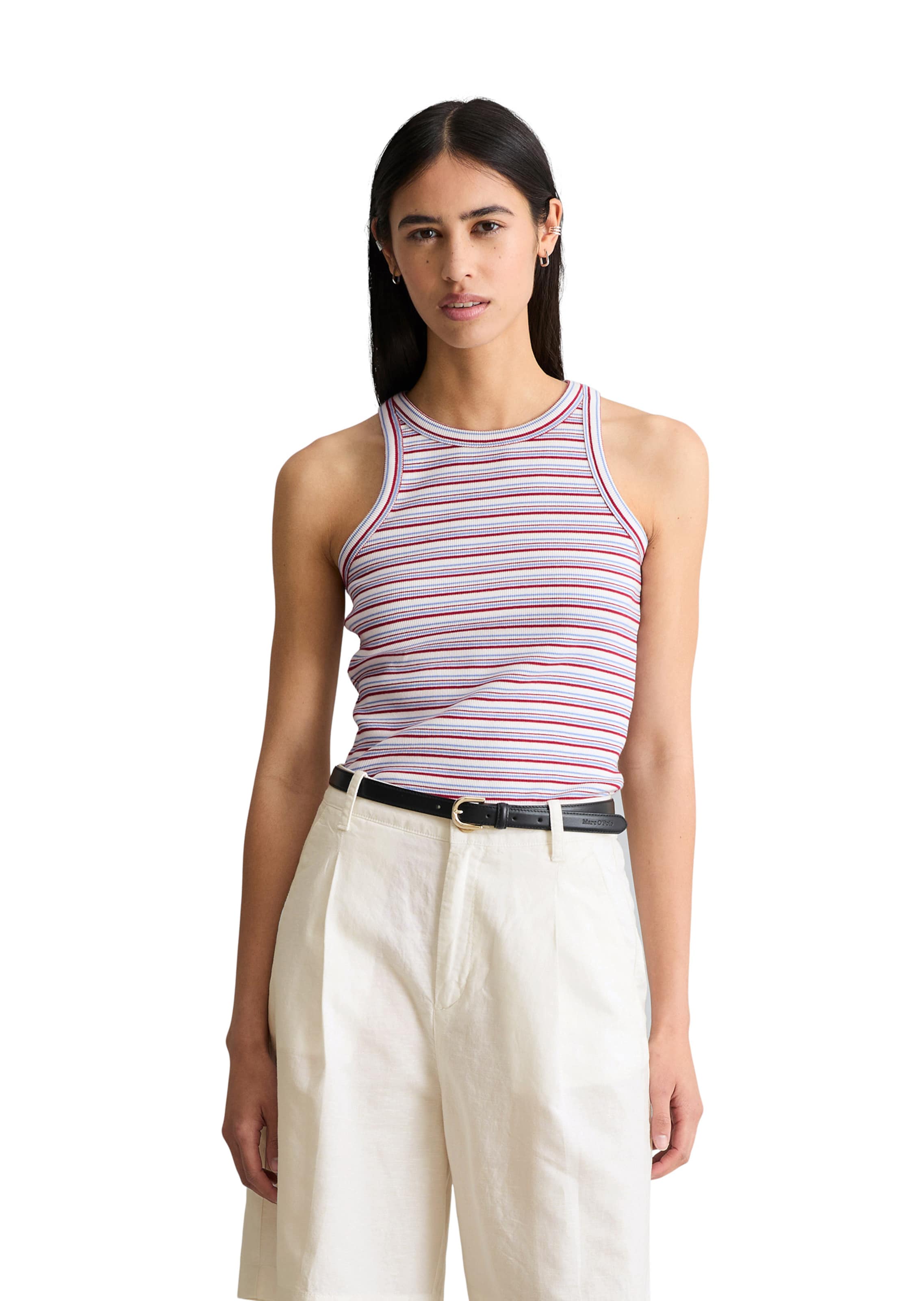 Marc O'Polo DENIM Top in Weiß: Vorderseite