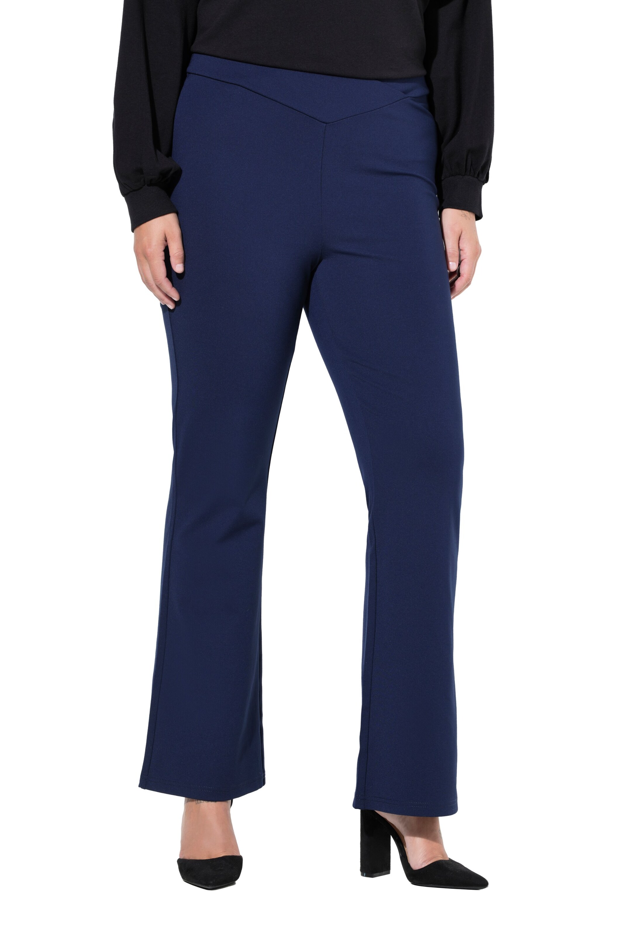MIAMODA Flared Leggings in Blauw: voorkant
