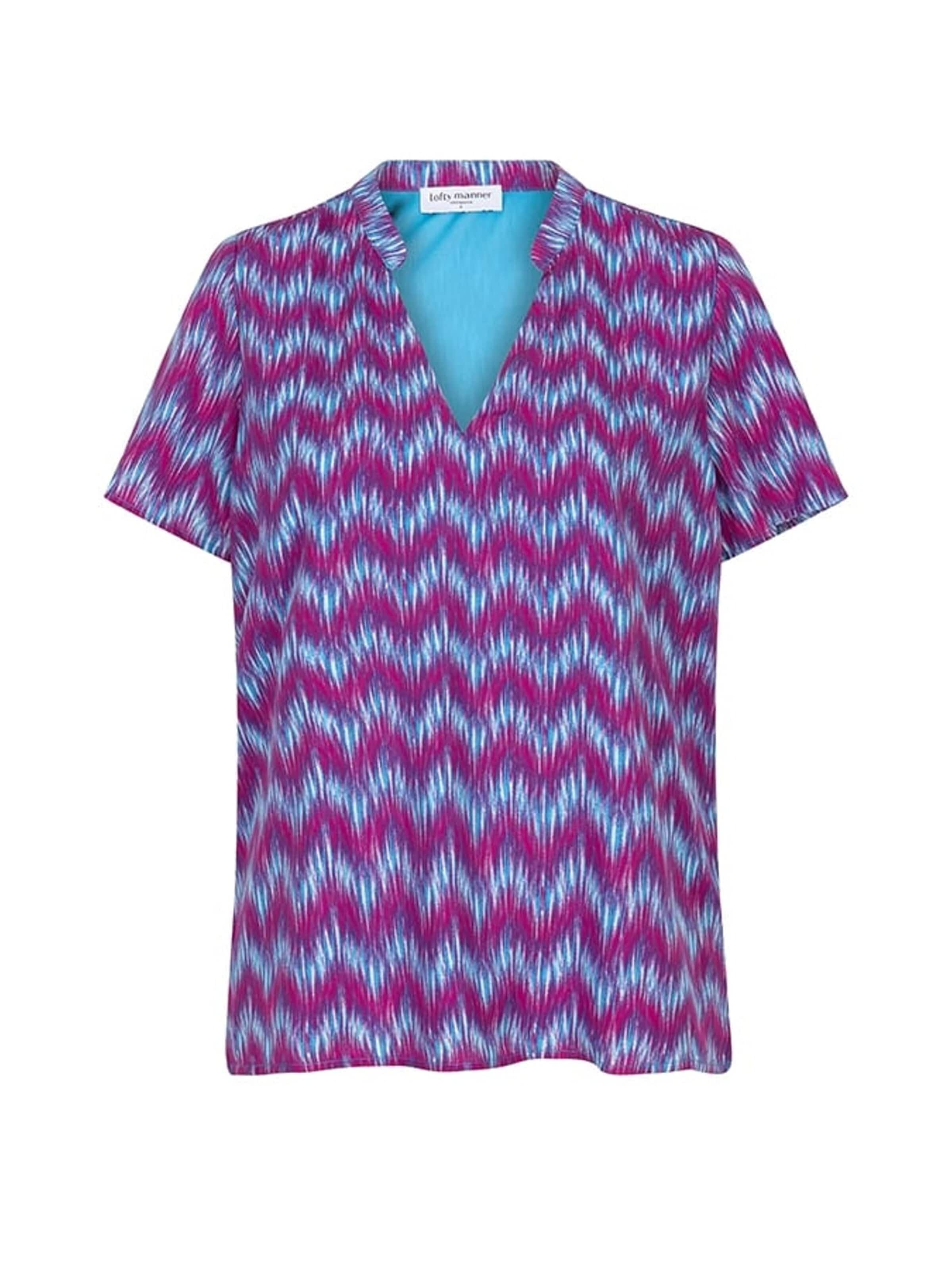 LOFTY MANNER Blouse 'QE07 - Blouse Mayra' in Grijs: voorkant