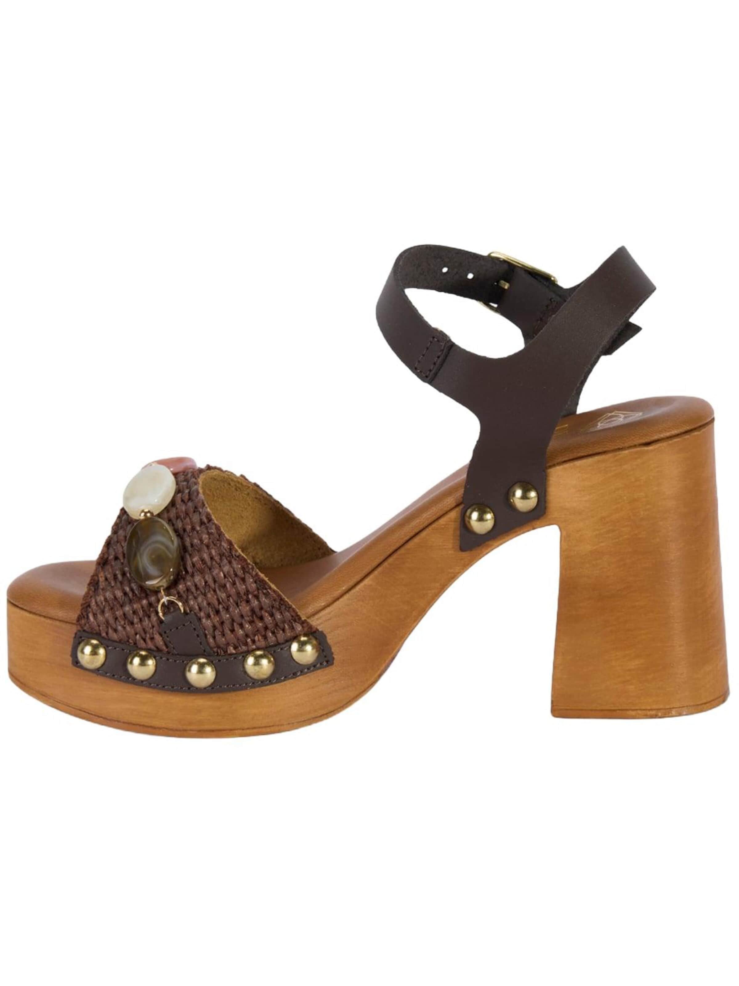 Desa Sandaal 'Plateau-Sandalen' in Bruin