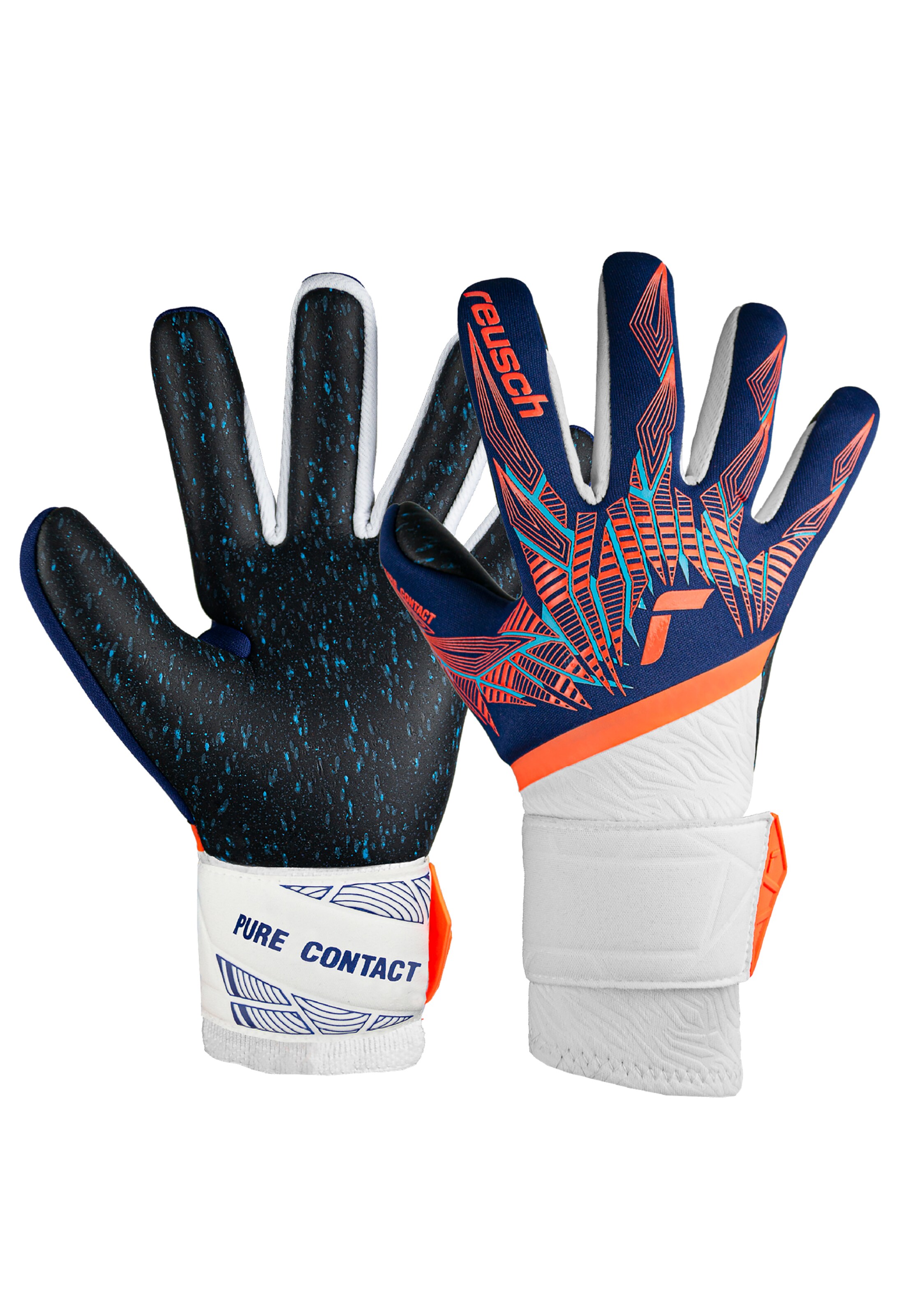 REUSCH Torwarthandschuh 'Pure Contact Fusion' in Blau: Vorderseite