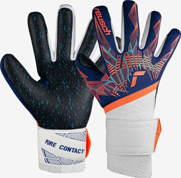 REUSCH Athletic Gloves 'Pure Contact Fusion' in Blue: front