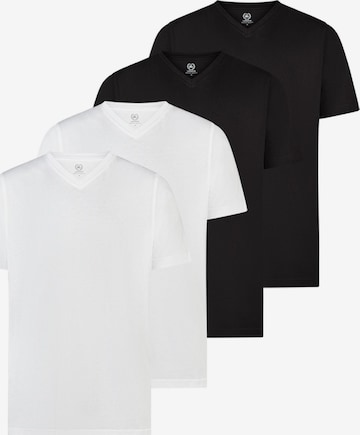 LERROS Shirt 'Basic' in Schwarz: Vorderseite