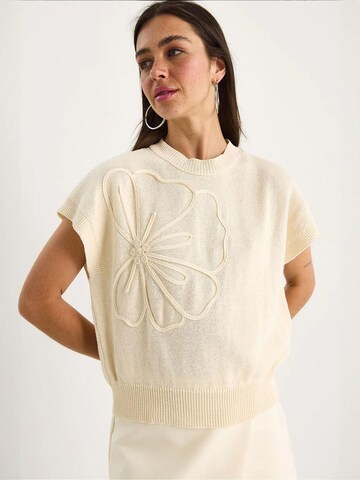 Bianco Lucci Sweater in Beige