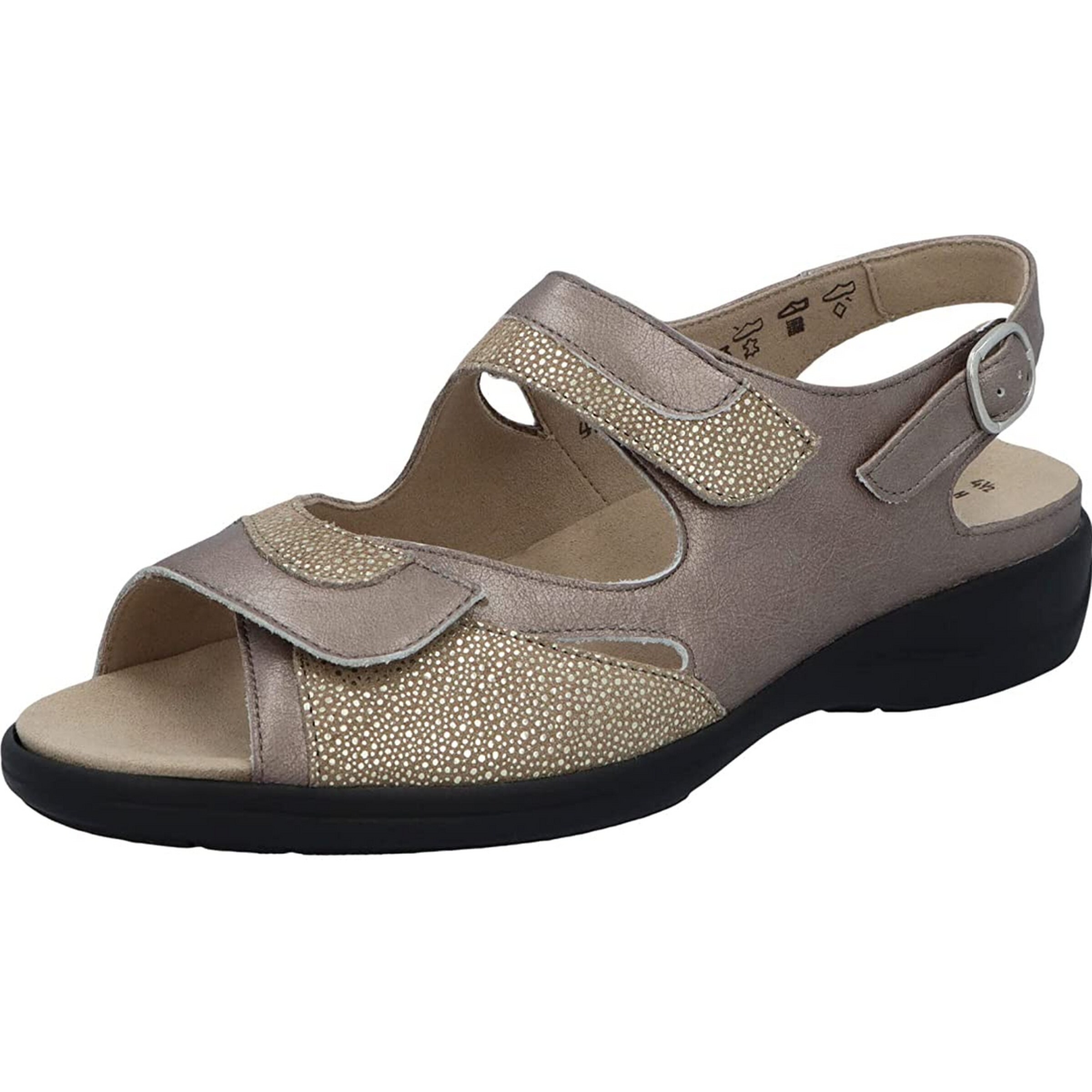 SOLIDUS Sandal in Grey: front