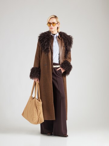 Monki Between-seasons coat in Brown