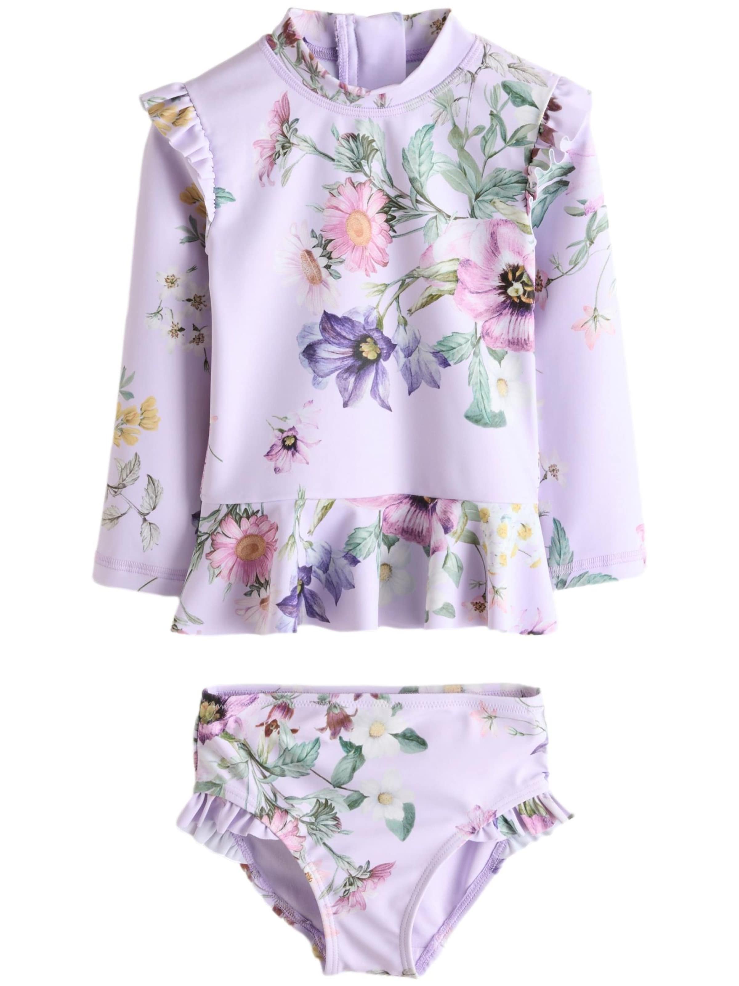 Next Strój kąpielowy w kolorze fioletowy: przód