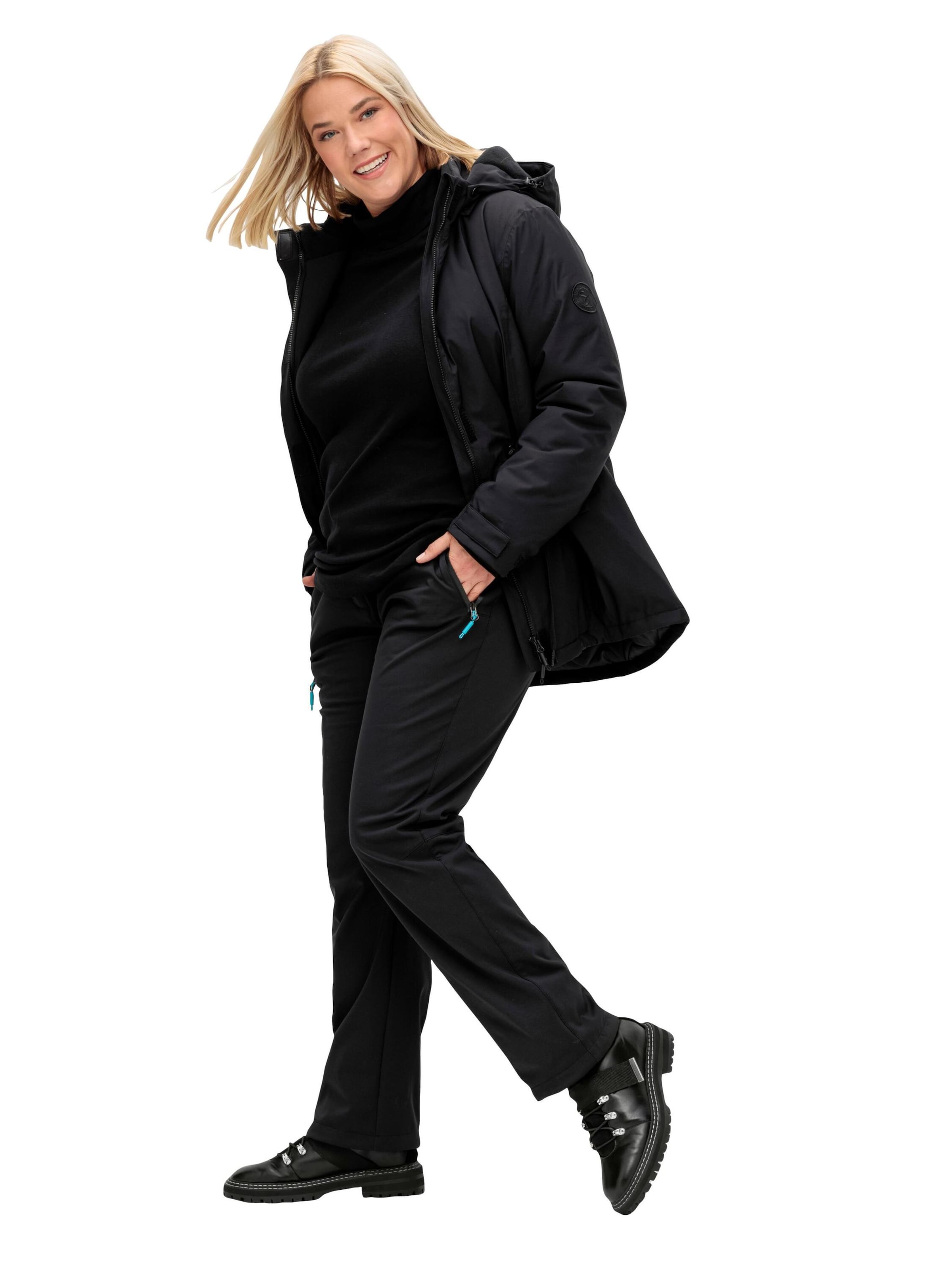 SHEEGO Regular Functionele broek in Zwart