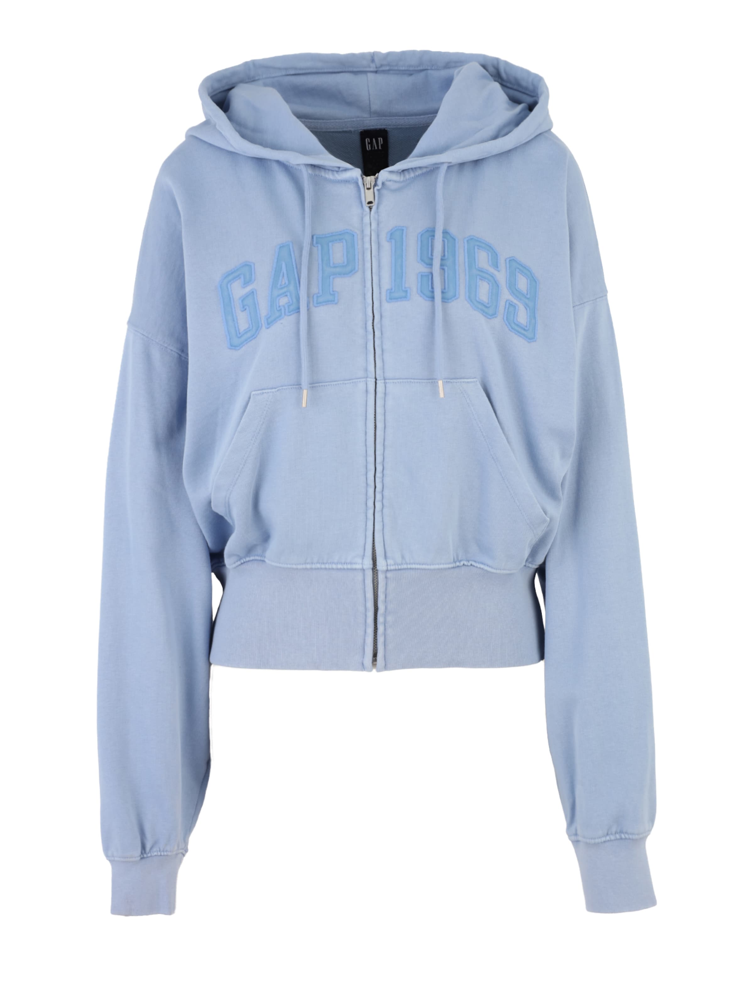 Giacca di felpa '1969' di Gap Petite in blu: frontale