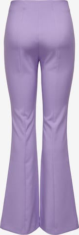 évasé Pantalon à plis 'ASTRID' ONLY en violet