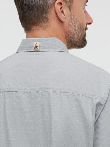 Gaastra Regular Fit Langarmhemd mit Dobby-Webstruktur in Blau