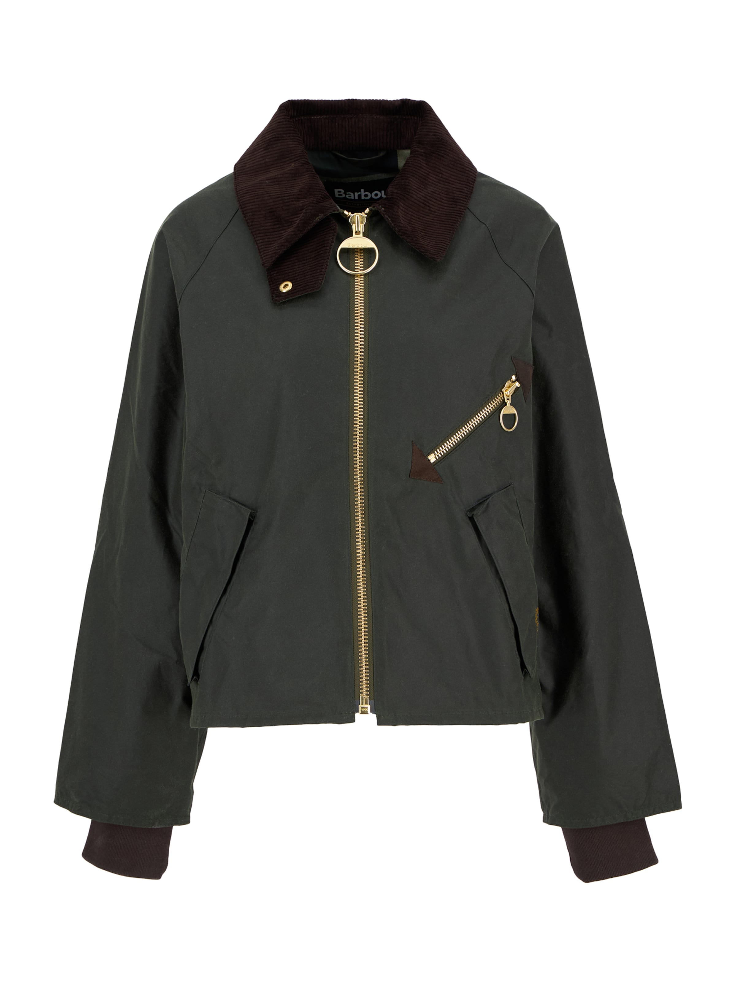 Barbour Veste mi-saison 'Arlene' en marron / olive, Vue avec produit