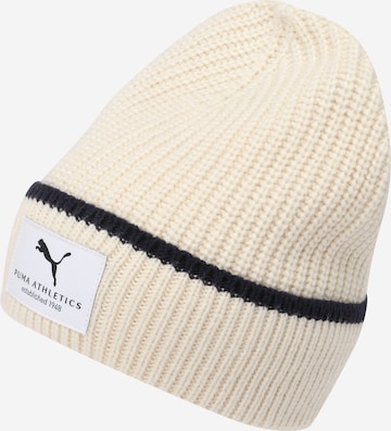 PUMA Beanie in White: front