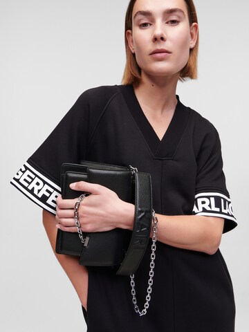 Borsa a spalla di Karl Lagerfeld in nero: frontale