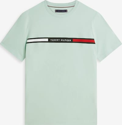 Marškinėliai iš TOMMY HILFIGER, spalva – mėtų spalva / raudona / juoda / balta, Prekių apžvalga