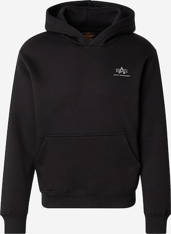 ALPHA INDUSTRIES Collegepaita värissä musta: etupuoli