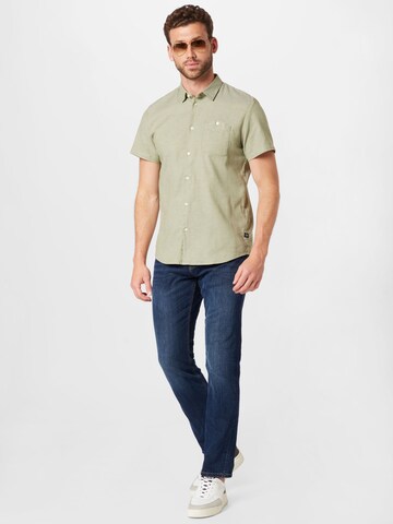 TOM TAILOR DENIM Regular fit Button Up Shirt in Green