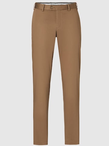 Hiltl Slim fit Chino Pants 'Tilo - Die Business Chino' in Brown: front