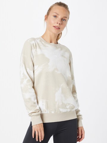 Reebok Athletic Sweatshirt in Beige: front