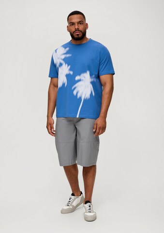 s.Oliver Men Big Sizes Shirt in Blue