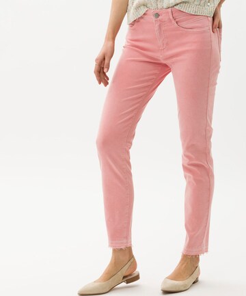 BRAX Slimfit Hose 'Ana' in Pink: predná strana