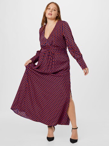 Nasty Gal Plus Kleid in Blau: Vorderseite