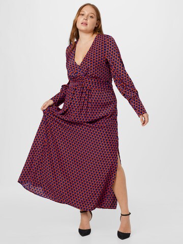 Robe Nasty Gal Plus en bleu : devant