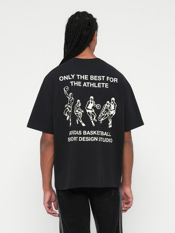 ADIDAS ORIGINALS Shirt 'ASD' in Black: front