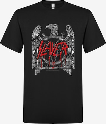 Slayer Koszulka 'Slayer Chrome Eagle T-Shirt' w kolorze czarny: przód
