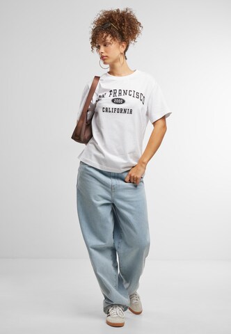 Miss Tee Shirt 'San Francisco City' in Wit