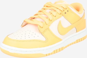 Nike Sportswear Låg sneaker 'DUNK LOW' i gul: framsida